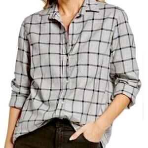 Grayson size 3 gray plaid The Hero flannel shirt Frank & Eileen